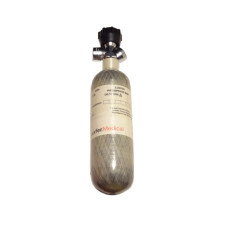 1Ltr Luxfer Carbon Composite Cylinder Rated 300 bar with Smooth Control Valve
