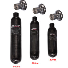 500cc Carbon Composite Cylinders 300 bar with FX Buddy Bottle Valve Assembly